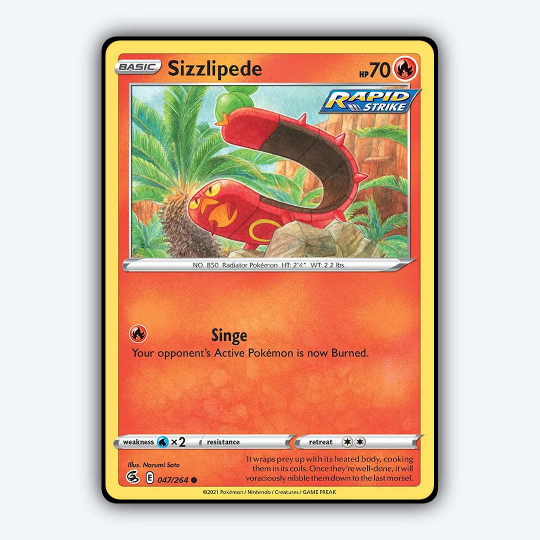 Sizzlipede 047/264 - Fusion Strike Set - Card Rug