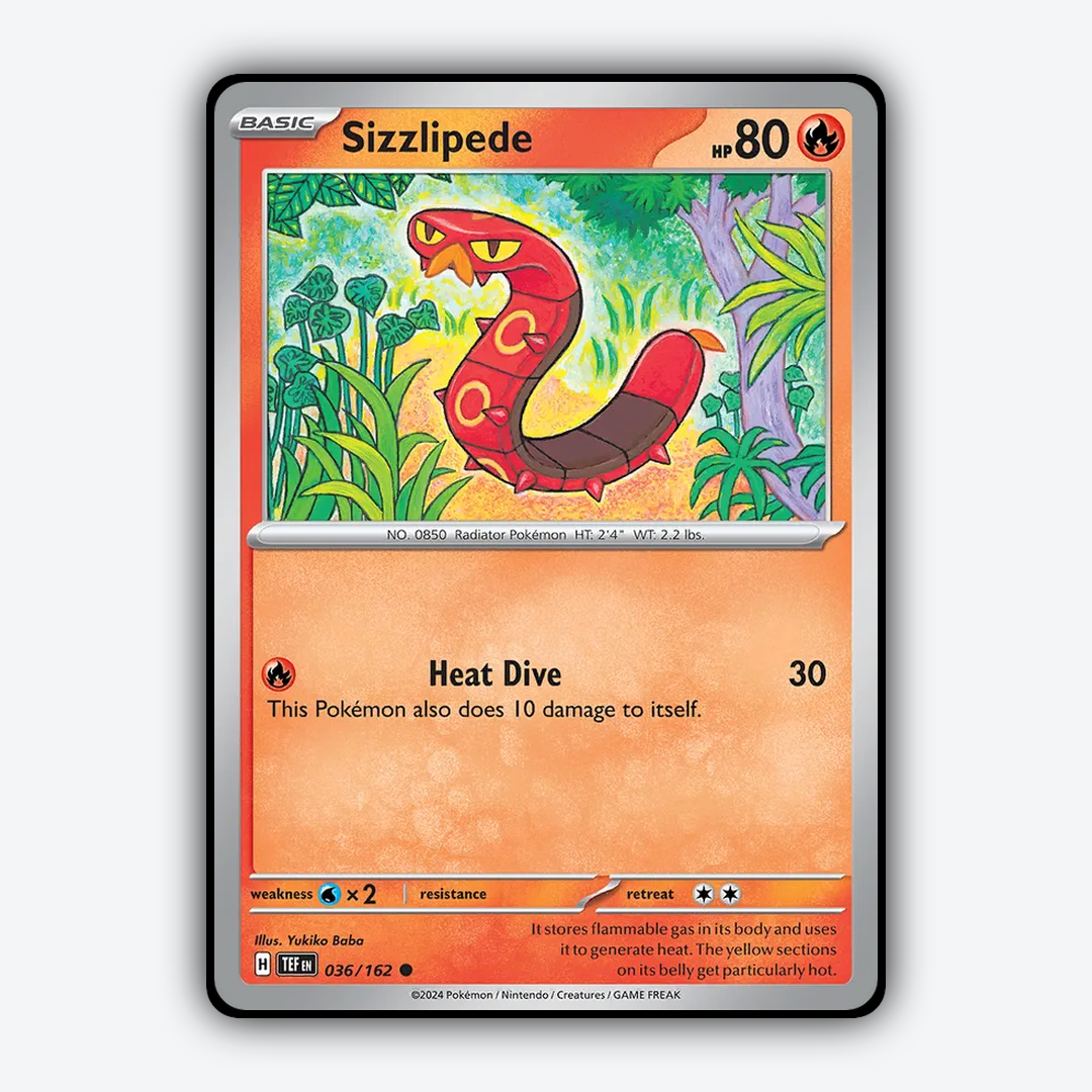 Sizzlipede 036/162 - Temporal Forces Set - Card Rug