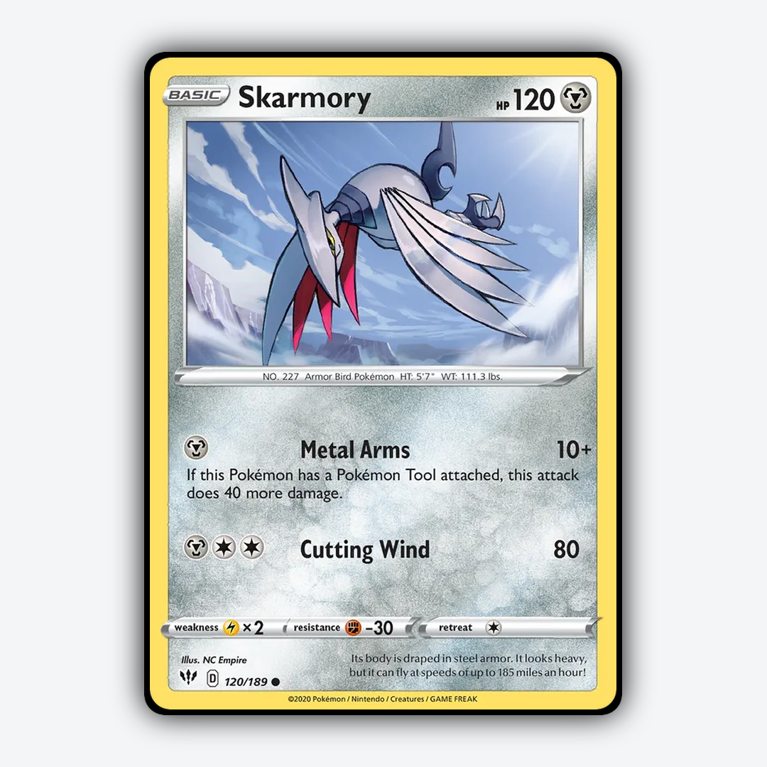 Skarmory 120/189 - Darkness Ablaze Set - Card Rug