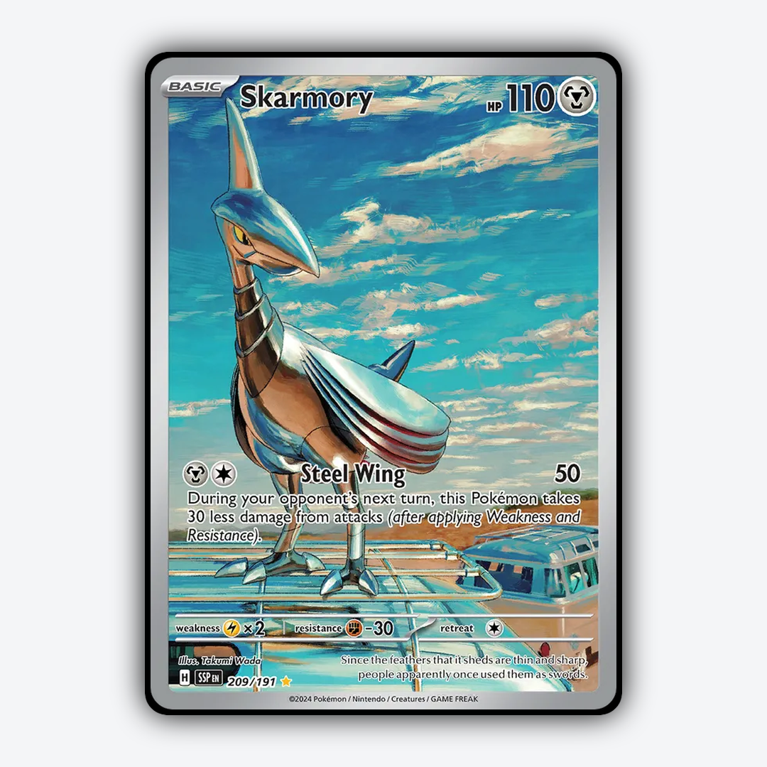 Skarmory #209 - Surging Sparks Set - Card Rug