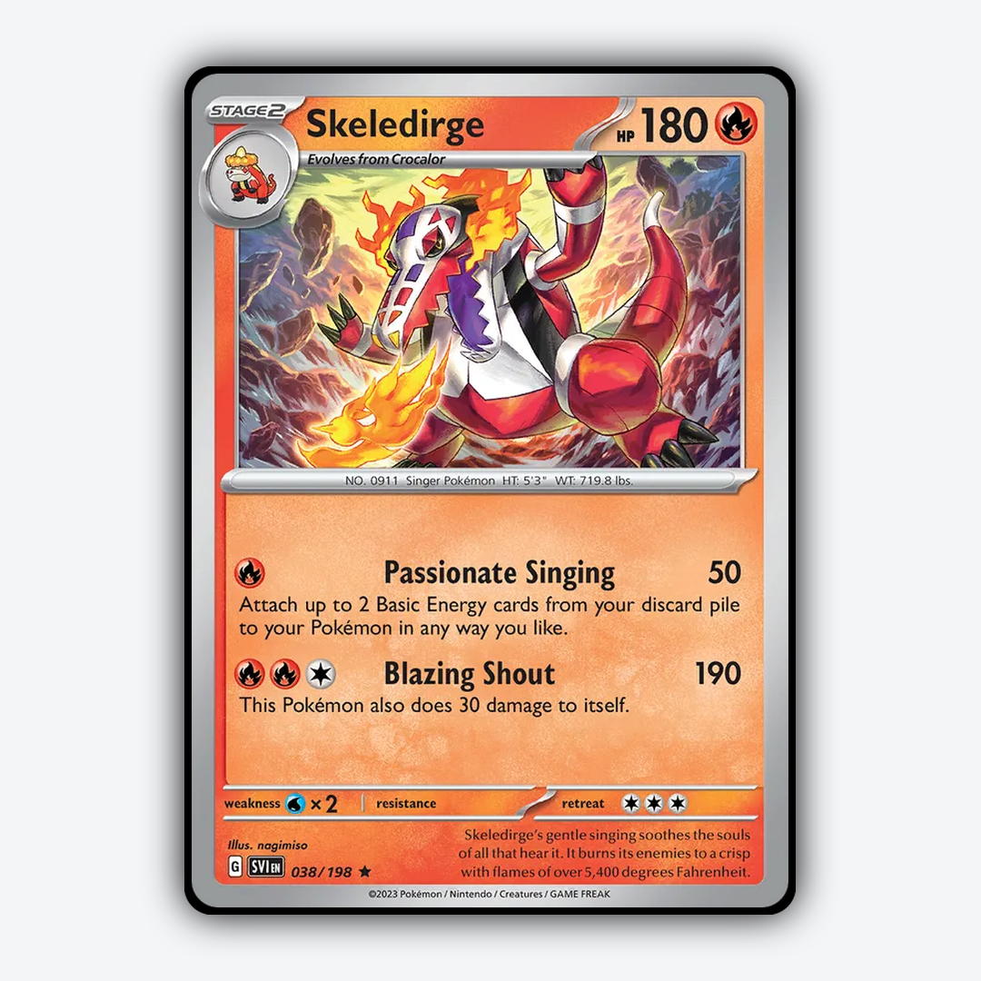 Skeledirge 038/198 - Scarlet & Violet Set - Card Rug