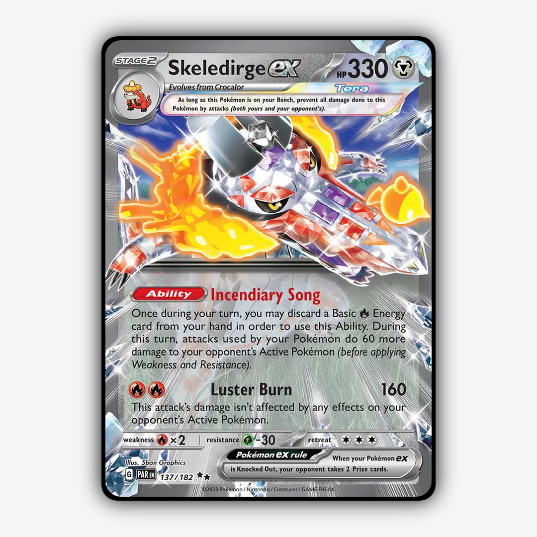 Skeledirge ex #137 - Paradox Rift Set - Card Rug