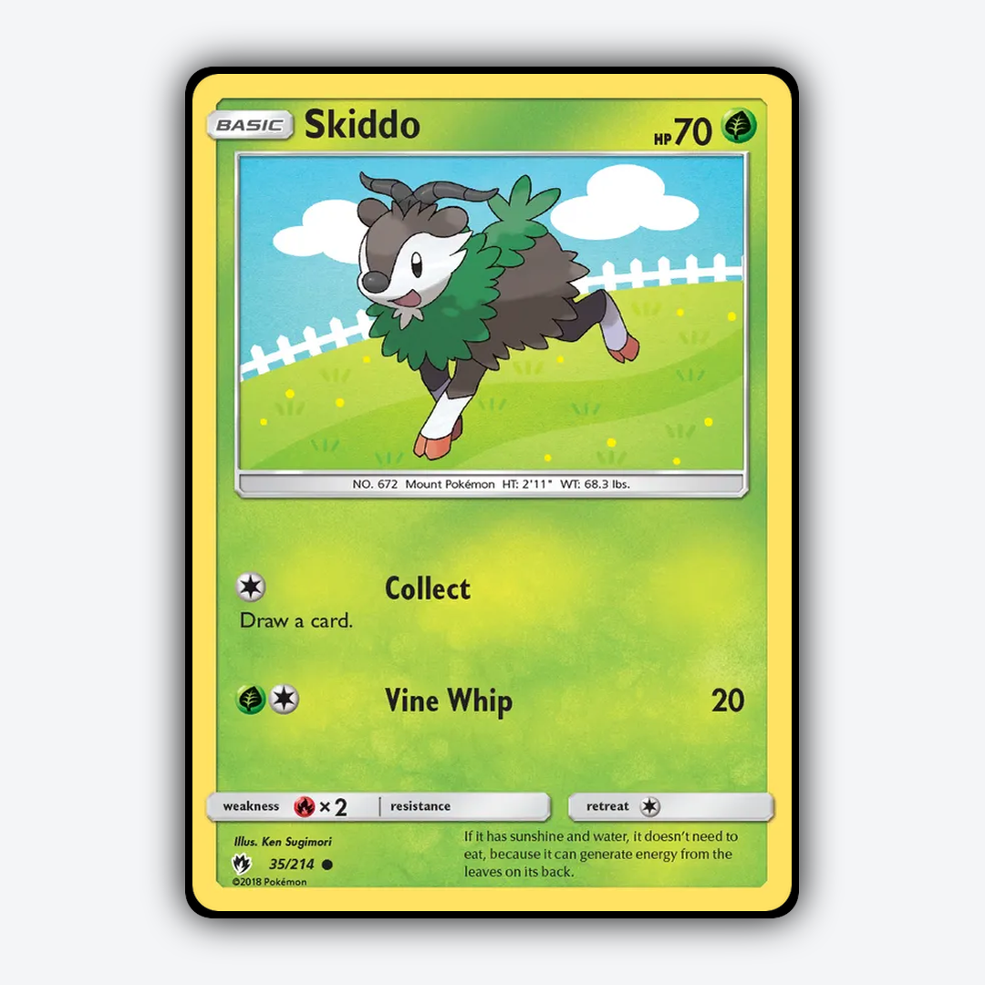 Skiddo 035/214 - Lost Thunder Set - Card Rug