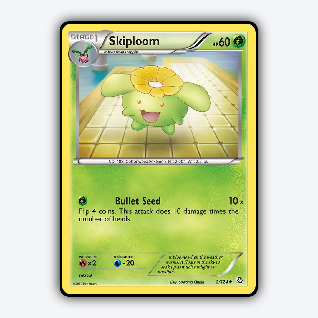 Skiploom 002/124 - Dragons Exalted Set - Card Rug