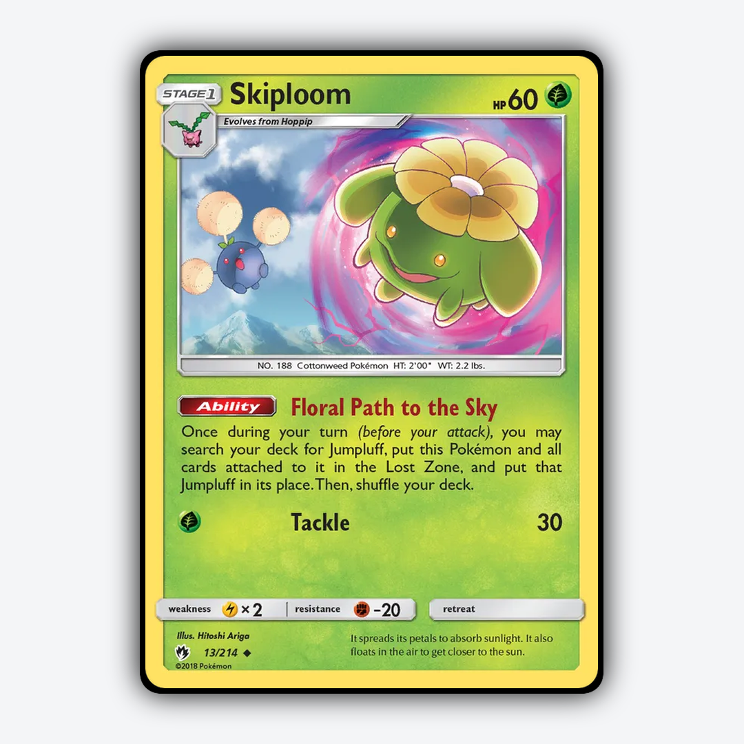 Skiploom 013/214 - Lost Thunder Set - Card Rug