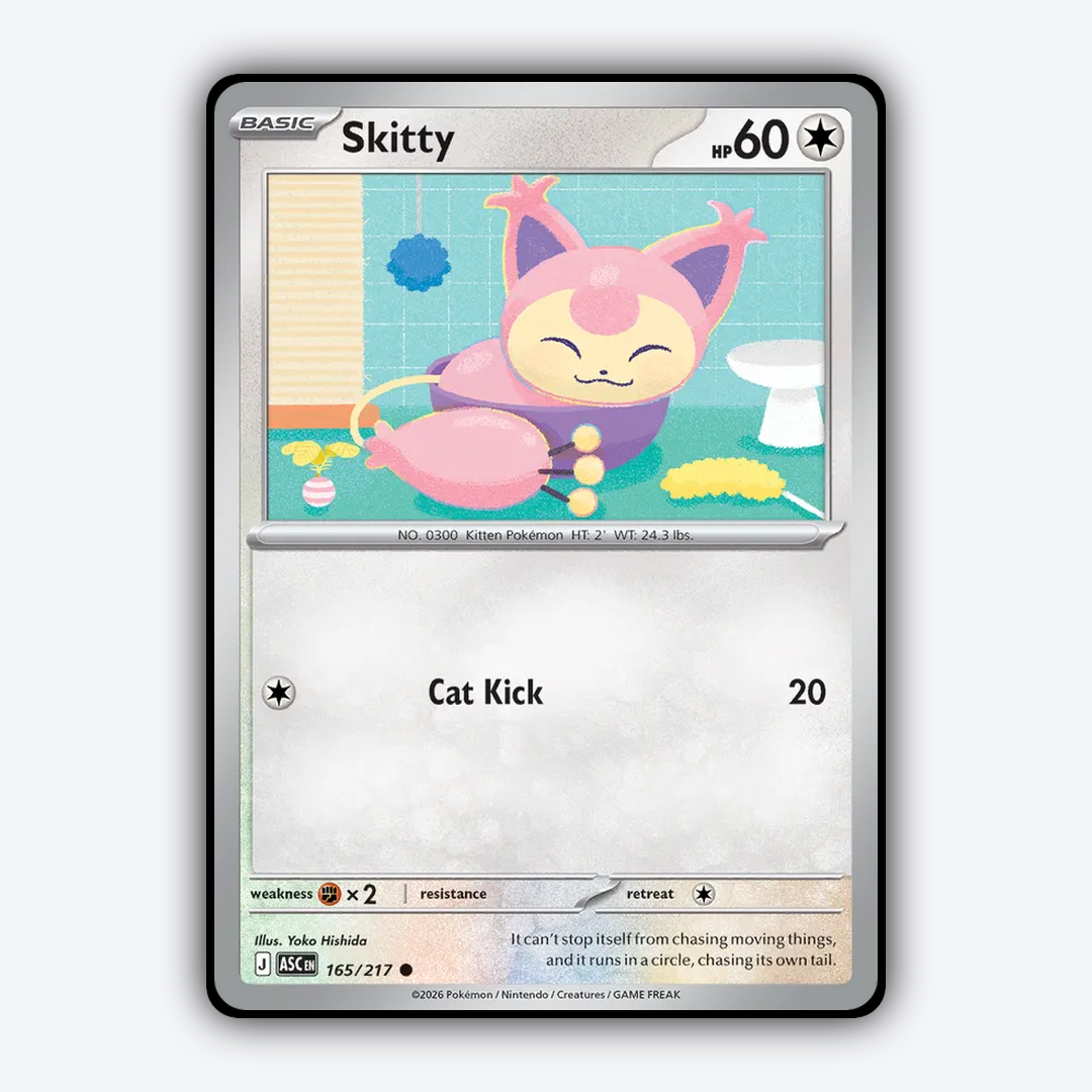 Skitty 165/217 - Ascended Heroes Set - Card Rug