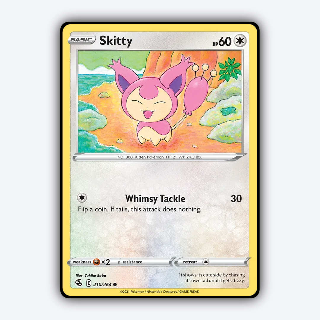 Skitty 210/264 - Fusion Strike Set - Card Rug
