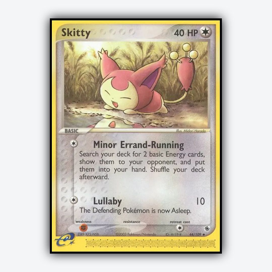 Skitty 044/109 - Ruby & Sapphire Set - Card Rug