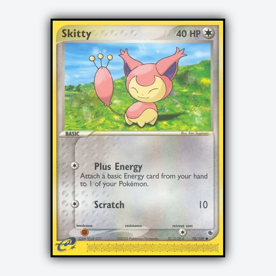 Skitty 070/109 - Ruby & Sapphire Set - Card Rug