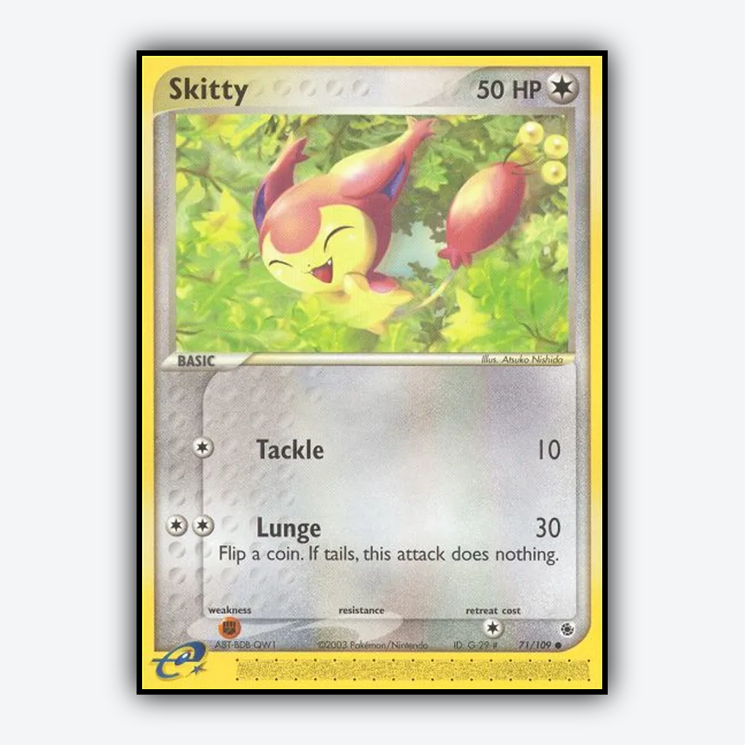 Skitty 071/109 - Ruby & Sapphire Set - Card Rug