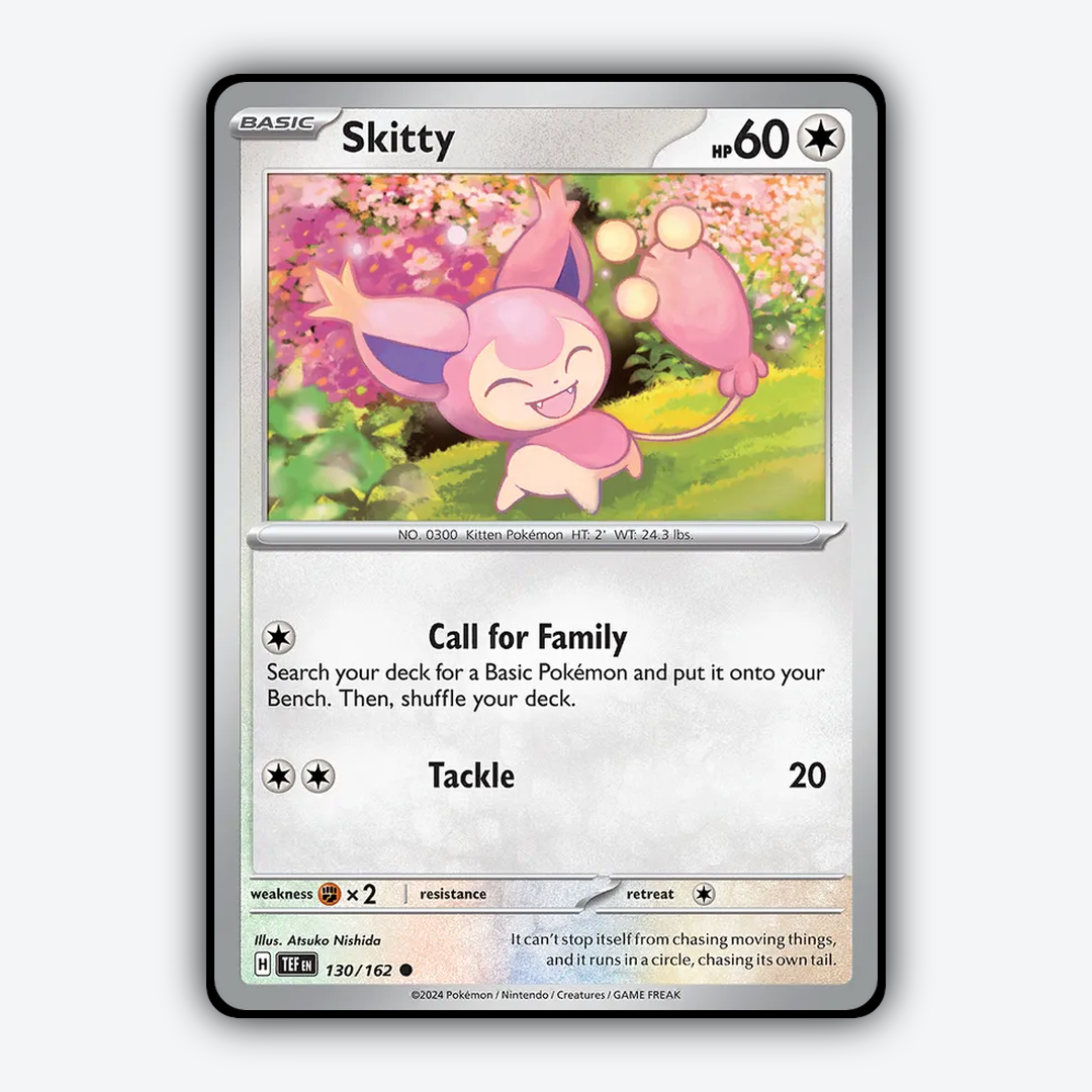 Skitty 130/162 - Temporal Forces Set - Card Rug