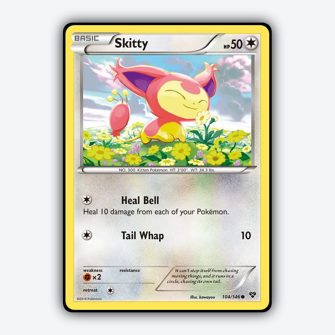 Skitty 104/146 - XY Set - Card Rug