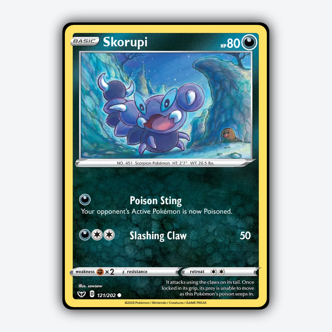 Skorupi 121/202 - Sword & Shield Set - Card Rug