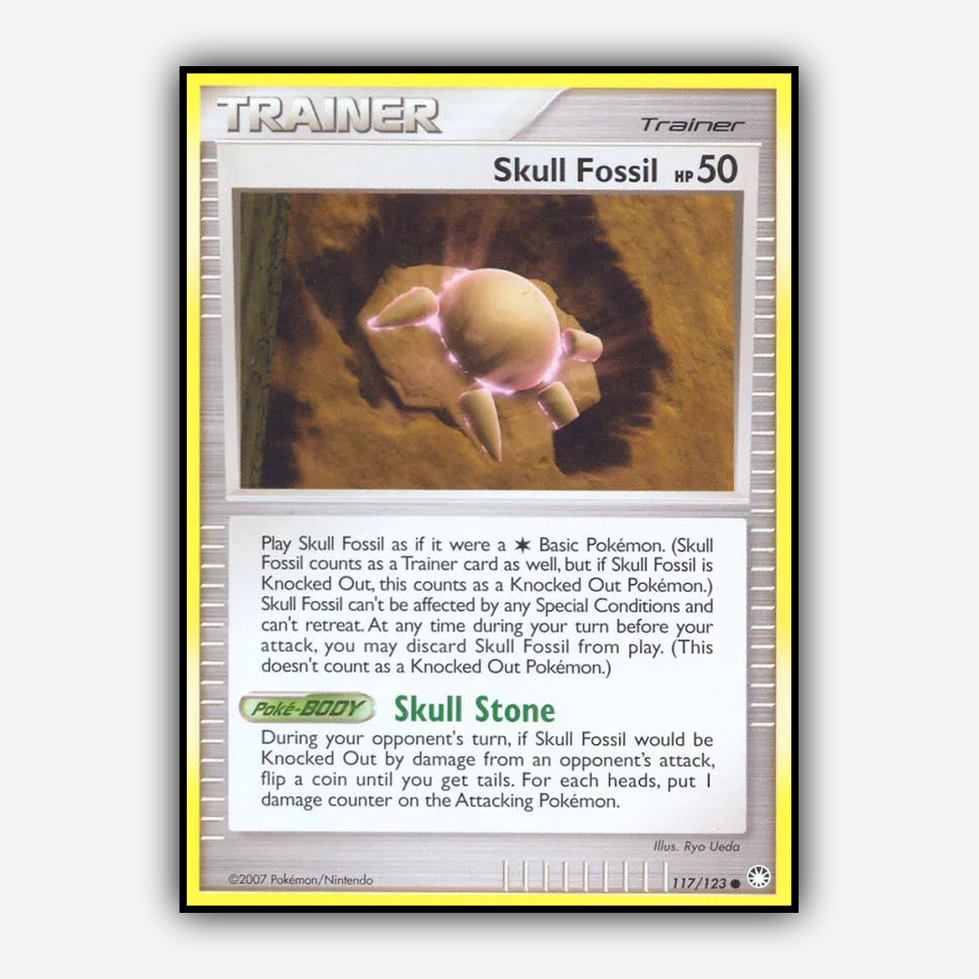 Skull Fossil 117/123 - Mysterious Treasures Set - Card Rug