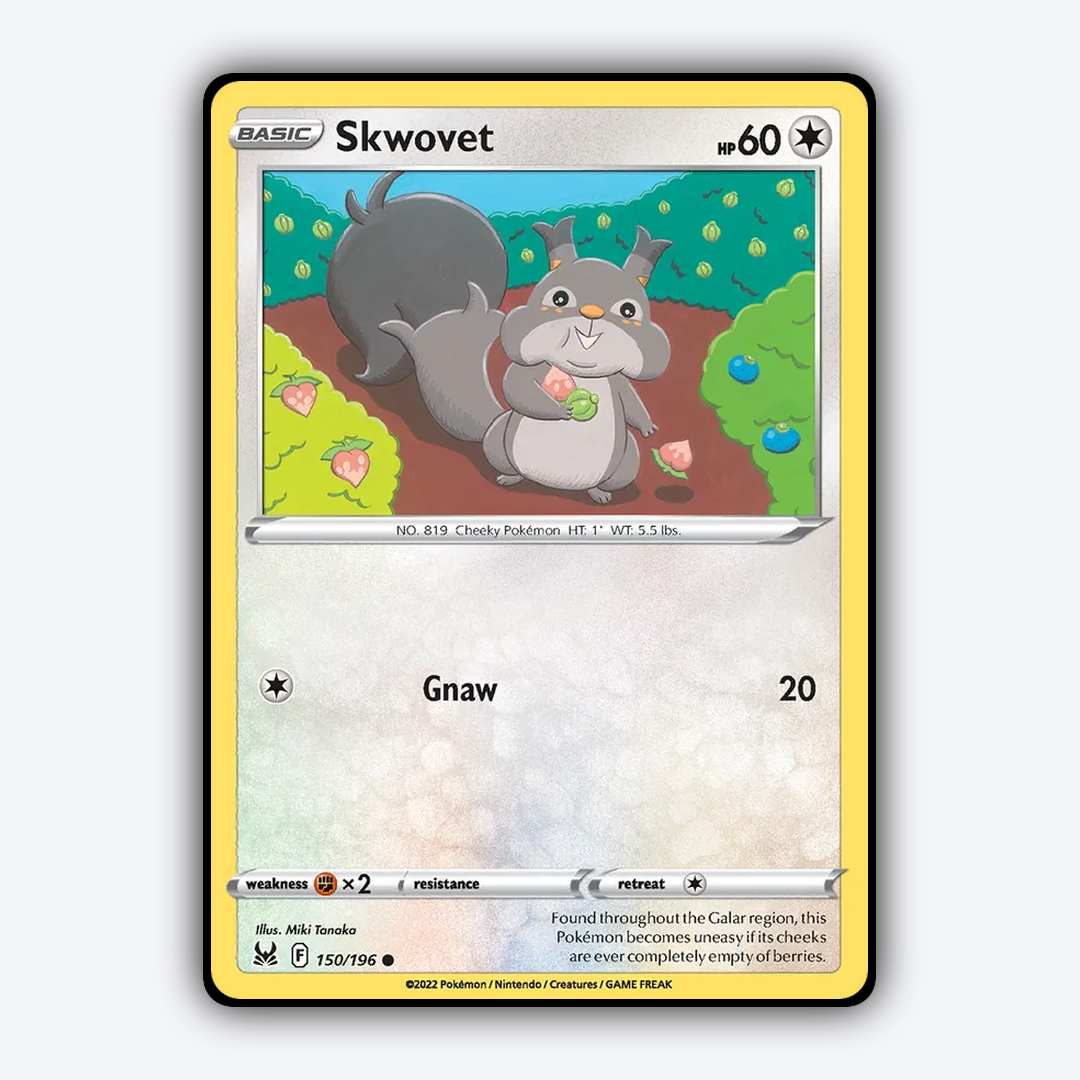 Skwovet 150/196 - Lost Origin Set - Card Rug