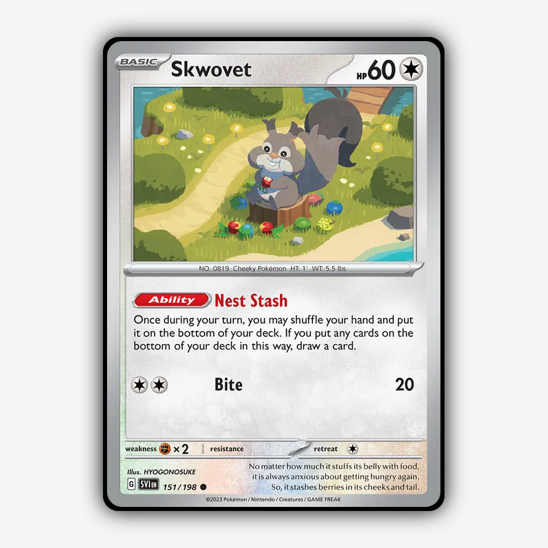 Skwovet 151/198 - Scarlet & Violet Set - Card Rug