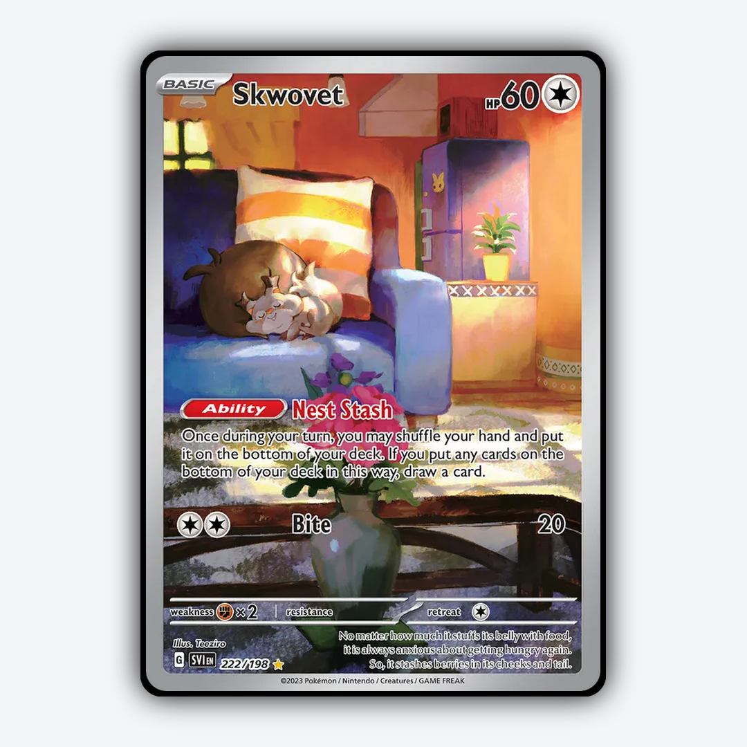 Skwovet 222/198 - Scarlet & Violet Set - Card Rug