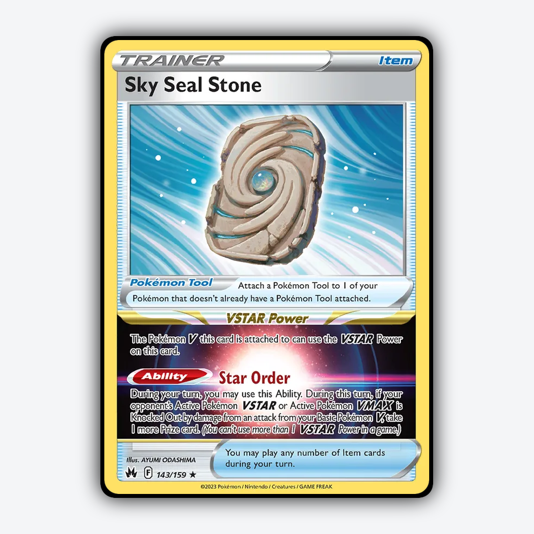 Sky Seal Stone 143/159 - Crown Zenith Set - Card Rug