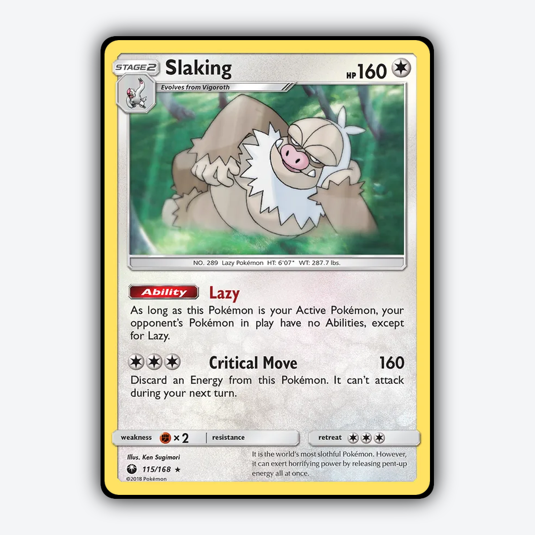 Slaking 115/168 - Celestial Storm Set - Card Rug