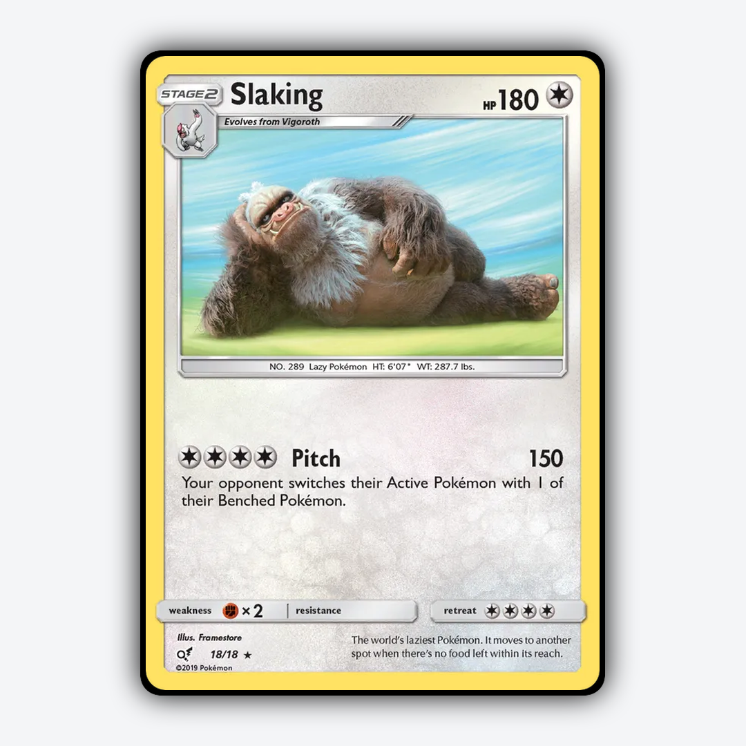 Slaking 018/18 - Detective Pikachu Set - Card Rug