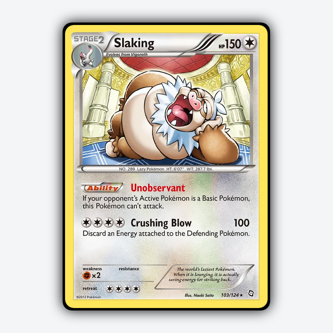 Slaking 103/124 - Dragons Exalted Set - Card Rug