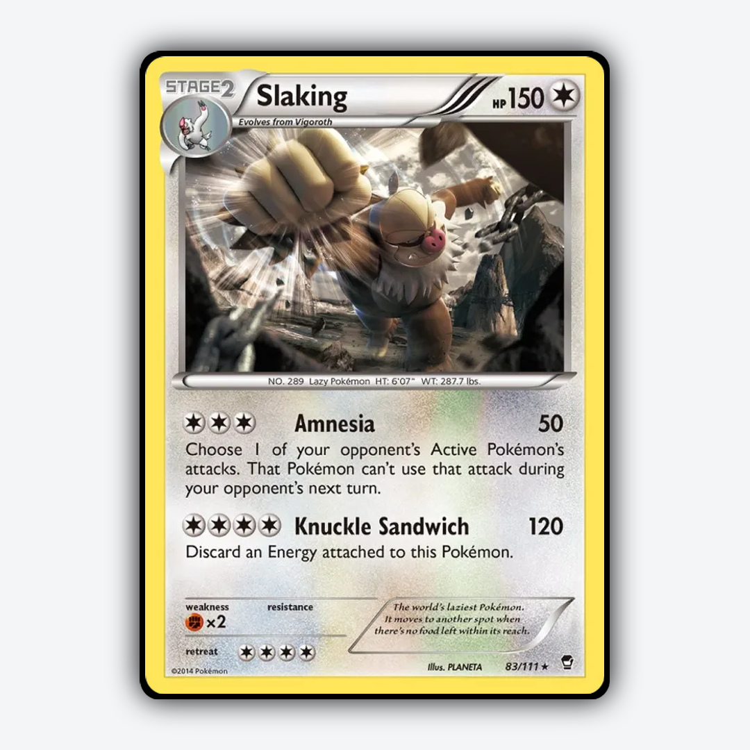 Slaking 083/111 - Furious Fists Set - Card Rug
