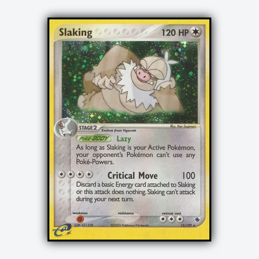 Slaking 012/109 - Ruby & Sapphire Set - Card Rug