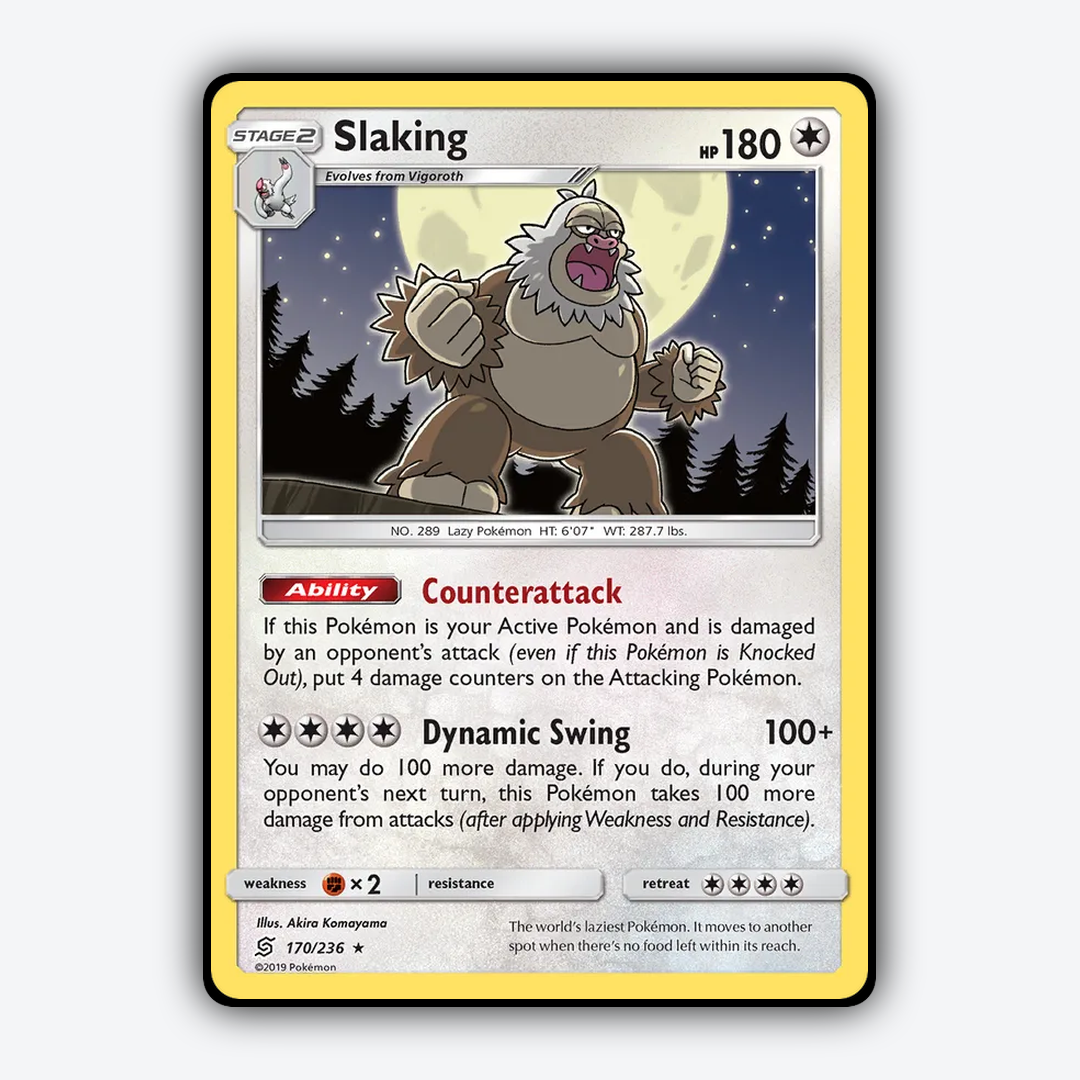 Slaking 170/236 - Unified Minds Set - Card Rug