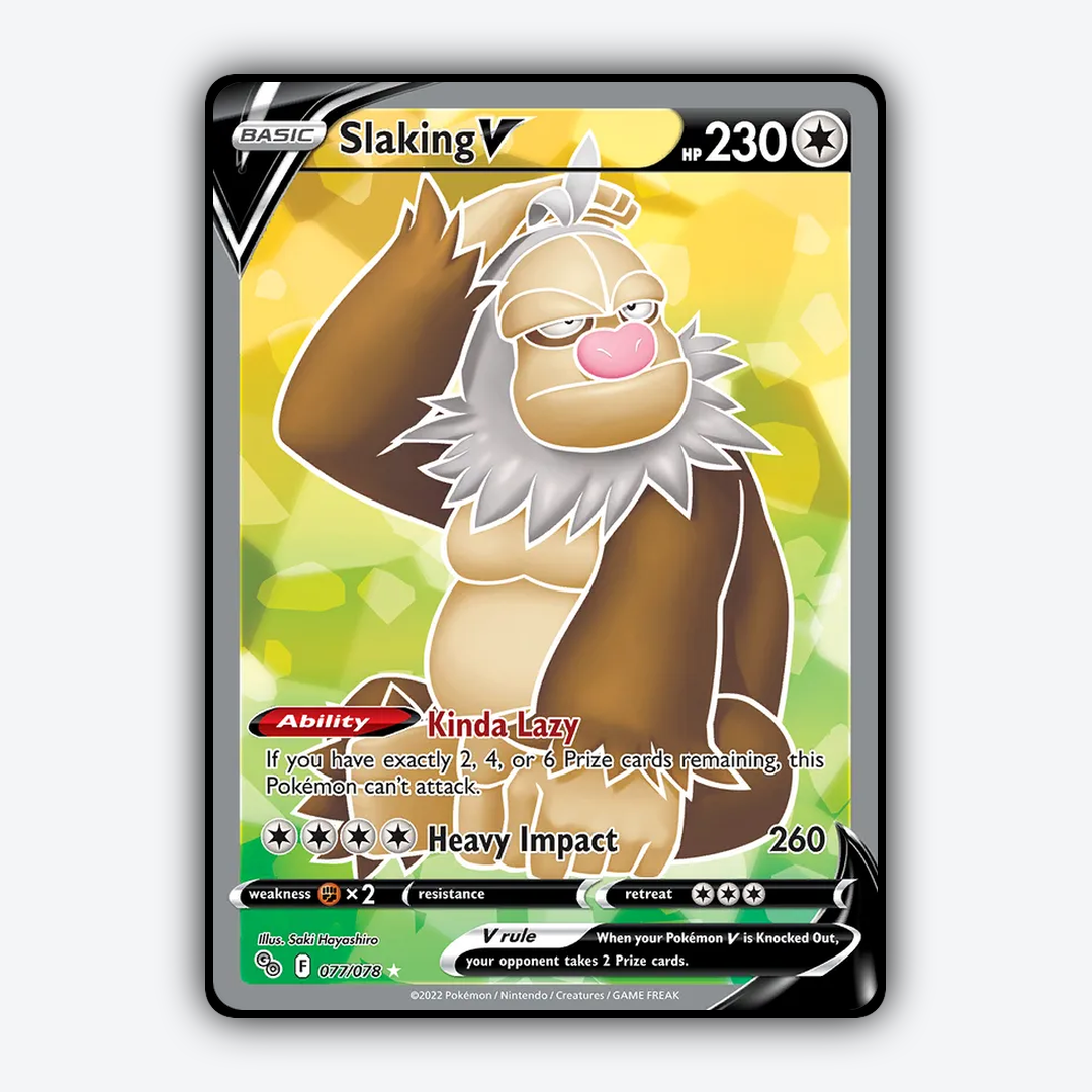 Slaking V 077/78 - Pokémon GO Set - Card Rug