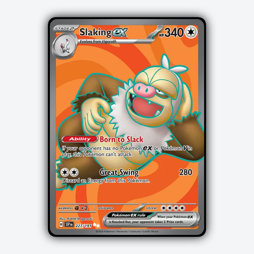 Slaking ex #227 - Surging Sparks Set - Card Rug