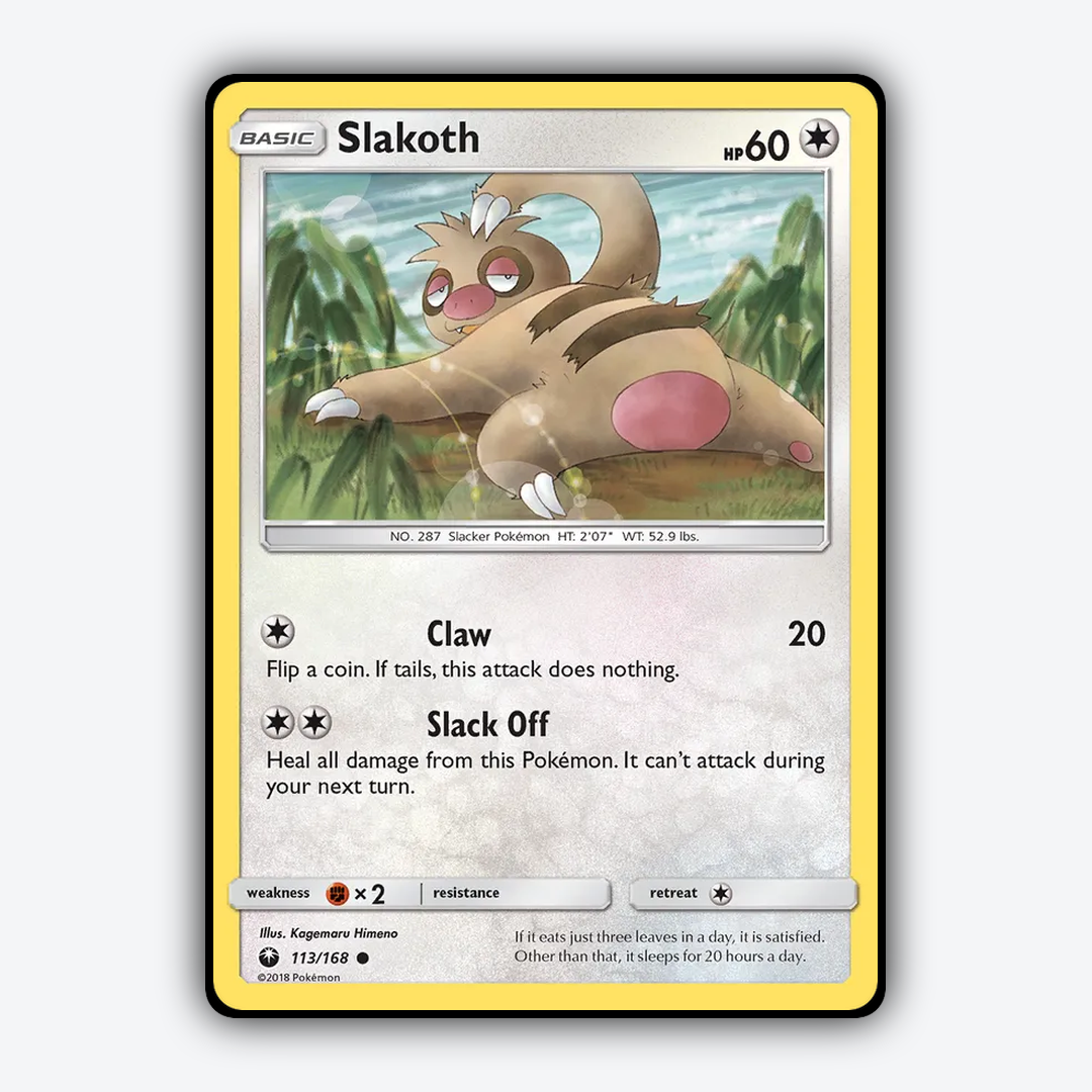 Slakoth 113/168 - Celestial Storm Set - Card Rug