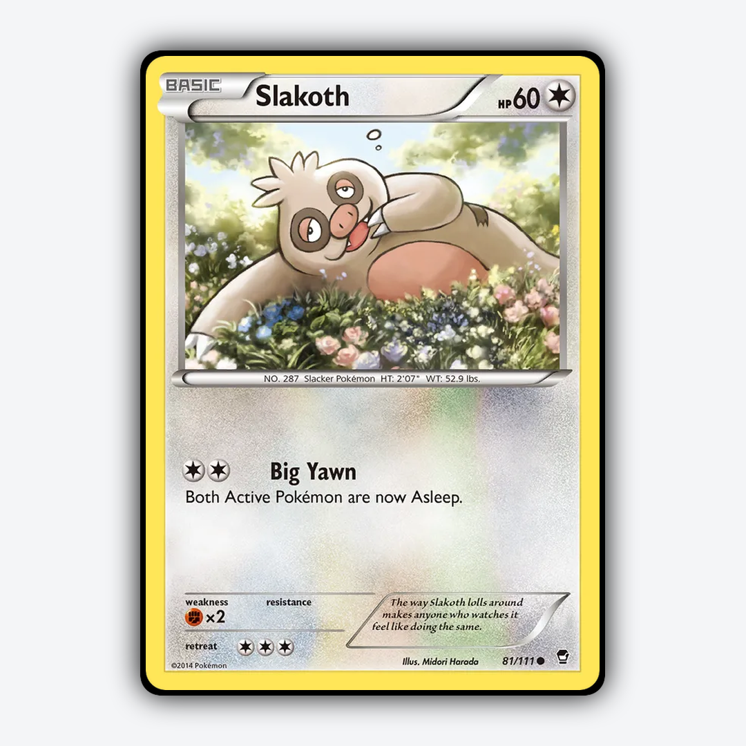 Slakoth 081/111 - Furious Fists Set - Card Rug