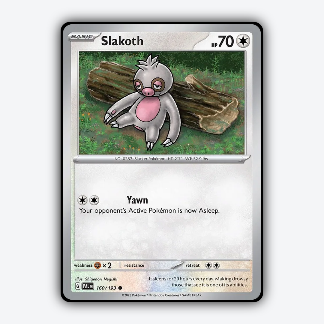 Slakoth 160/193 - Paldea Evolved Set - Card Rug