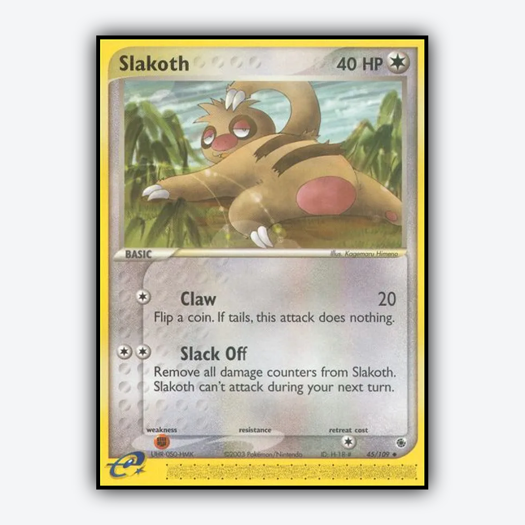 Slakoth 045/109 - Ruby & Sapphire Set - Card Rug