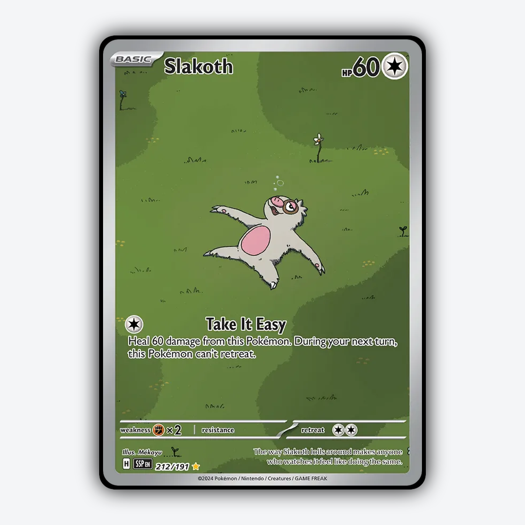 Slakoth #212 - Surging Sparks Set - Card Rug