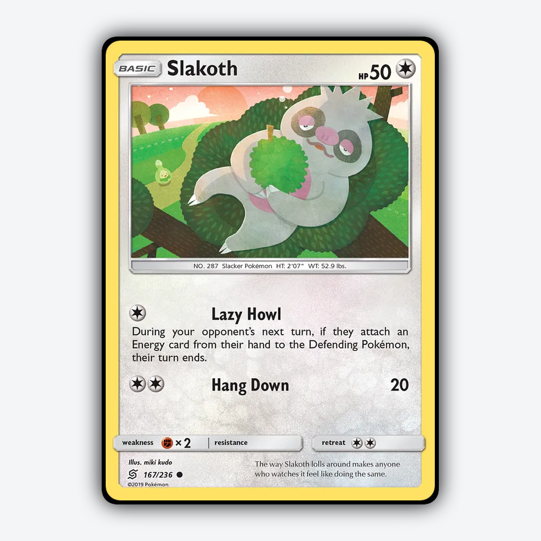 Slakoth 167/236 - Unified Minds Set - Card Rug
