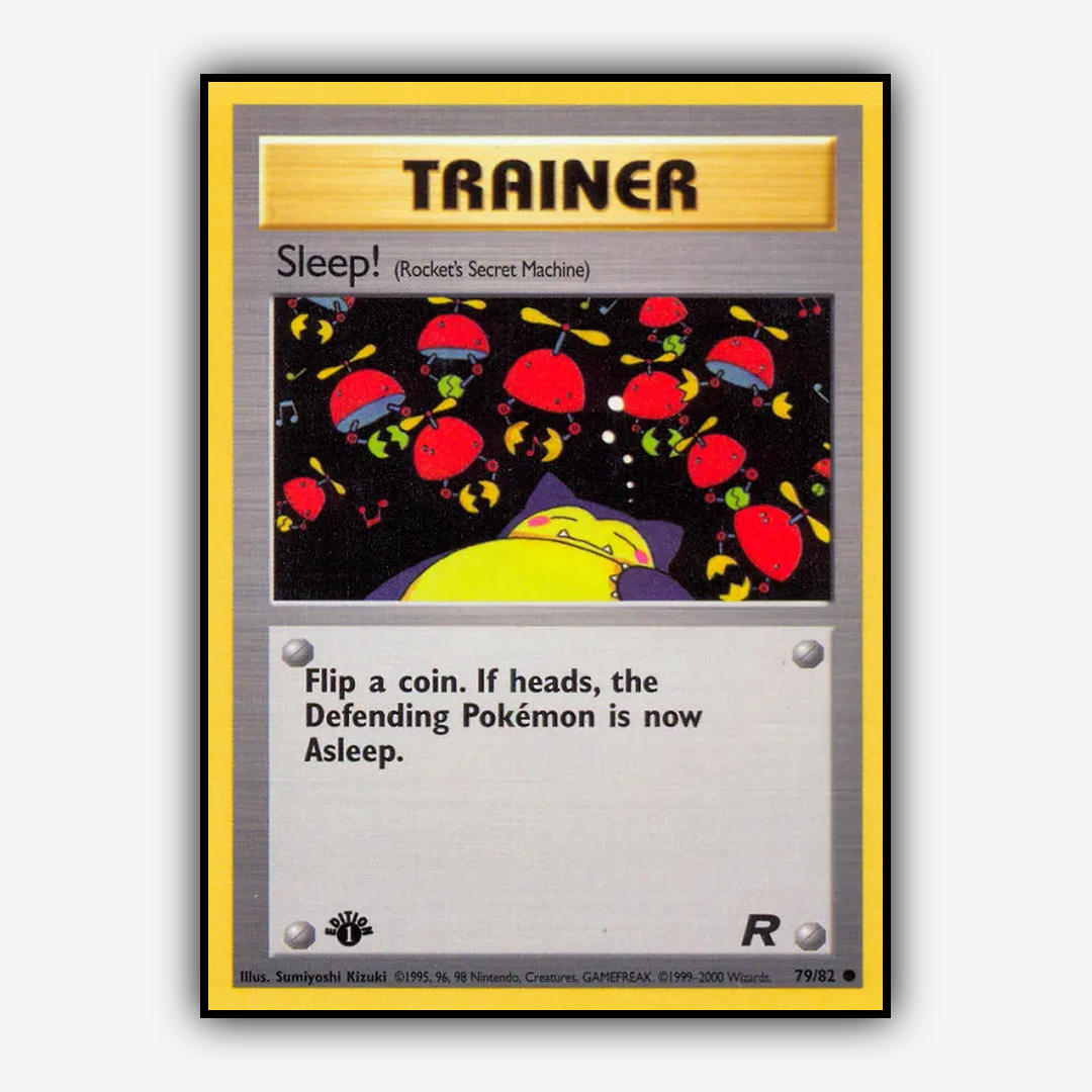 Sleep! 079/82 - Team Rocket Set - Card Rug
