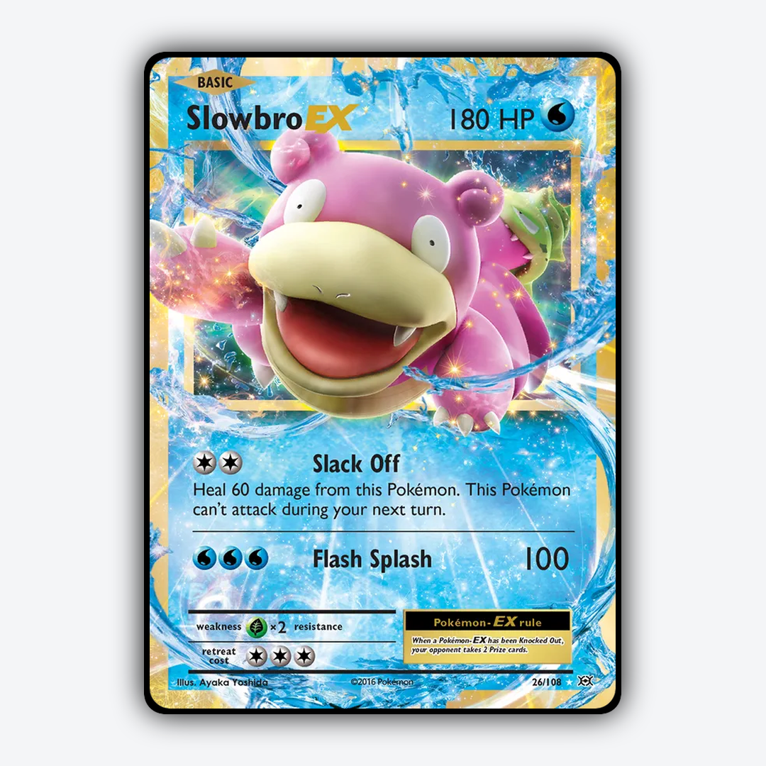 Slowbro-EX #26 - Evolutions Set - Card Rug