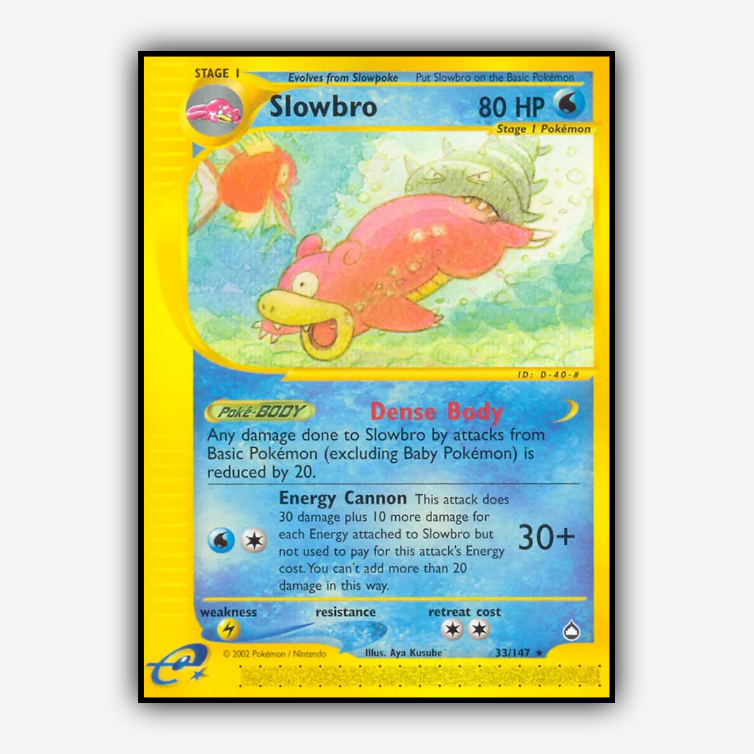 Slowbro 033/147 - Aquapolis Set - Card Rug