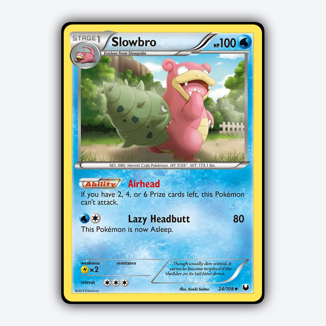 Slowbro 024/108 - Dark Explorers Set - Card Rug
