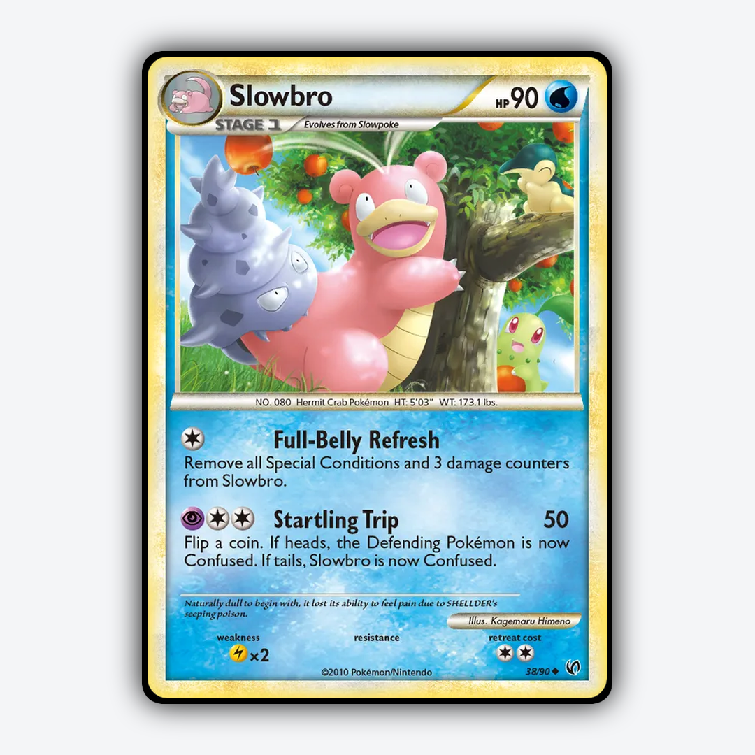 Slowbro 038/90 - HS—Undaunted Set - Card Rug