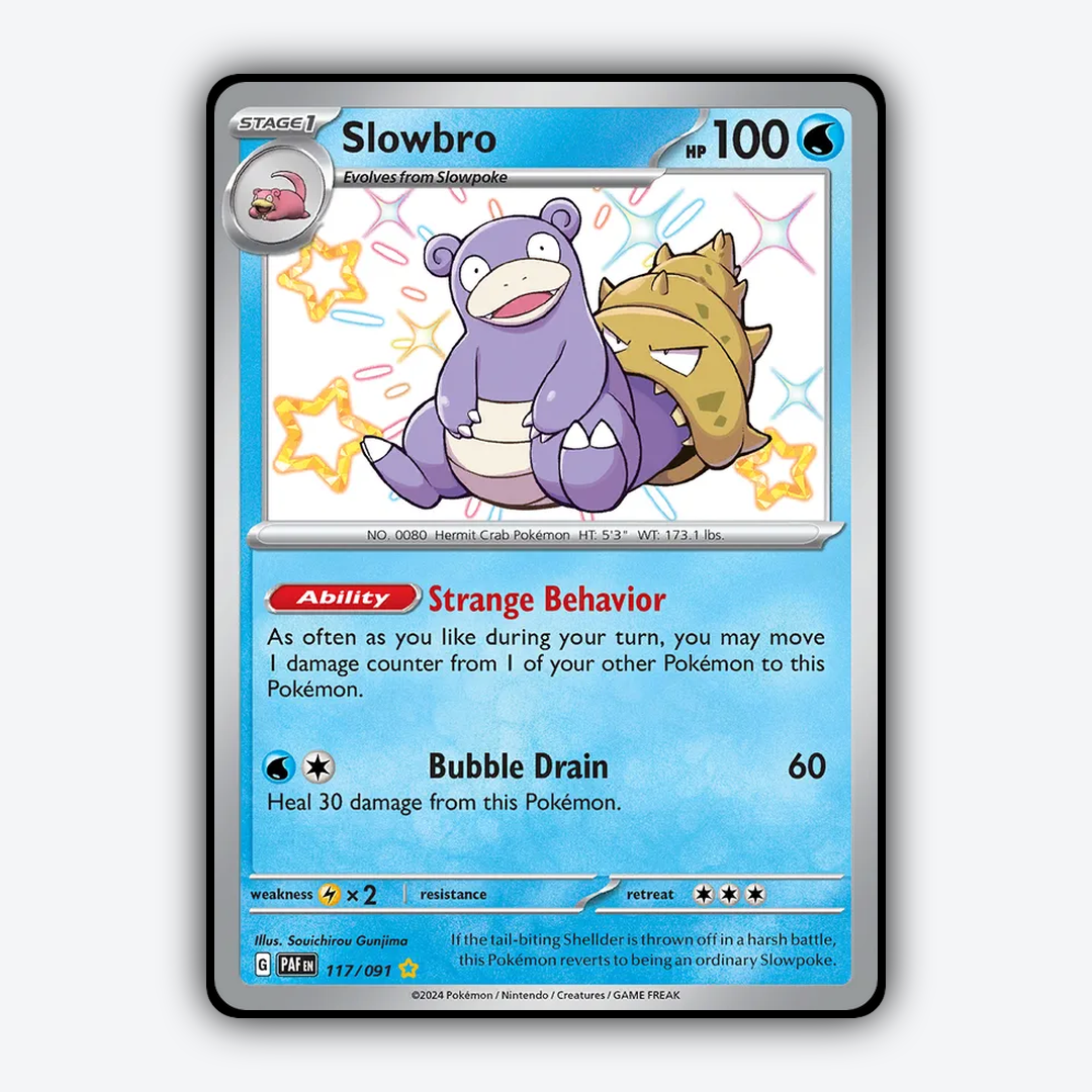 Slowbro #117 - Paldean Fates Set - Card Rug
