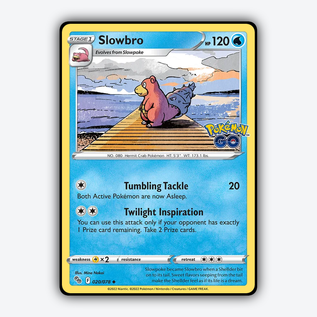 Slowbro 020/78 - Pokémon GO Set - Card Rug