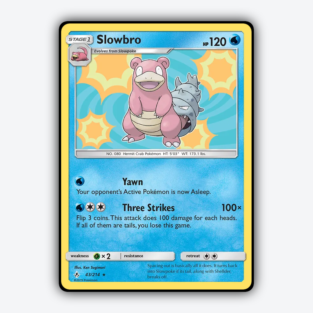 Slowbro 043/214 - Unbroken Bonds Set - Card Rug