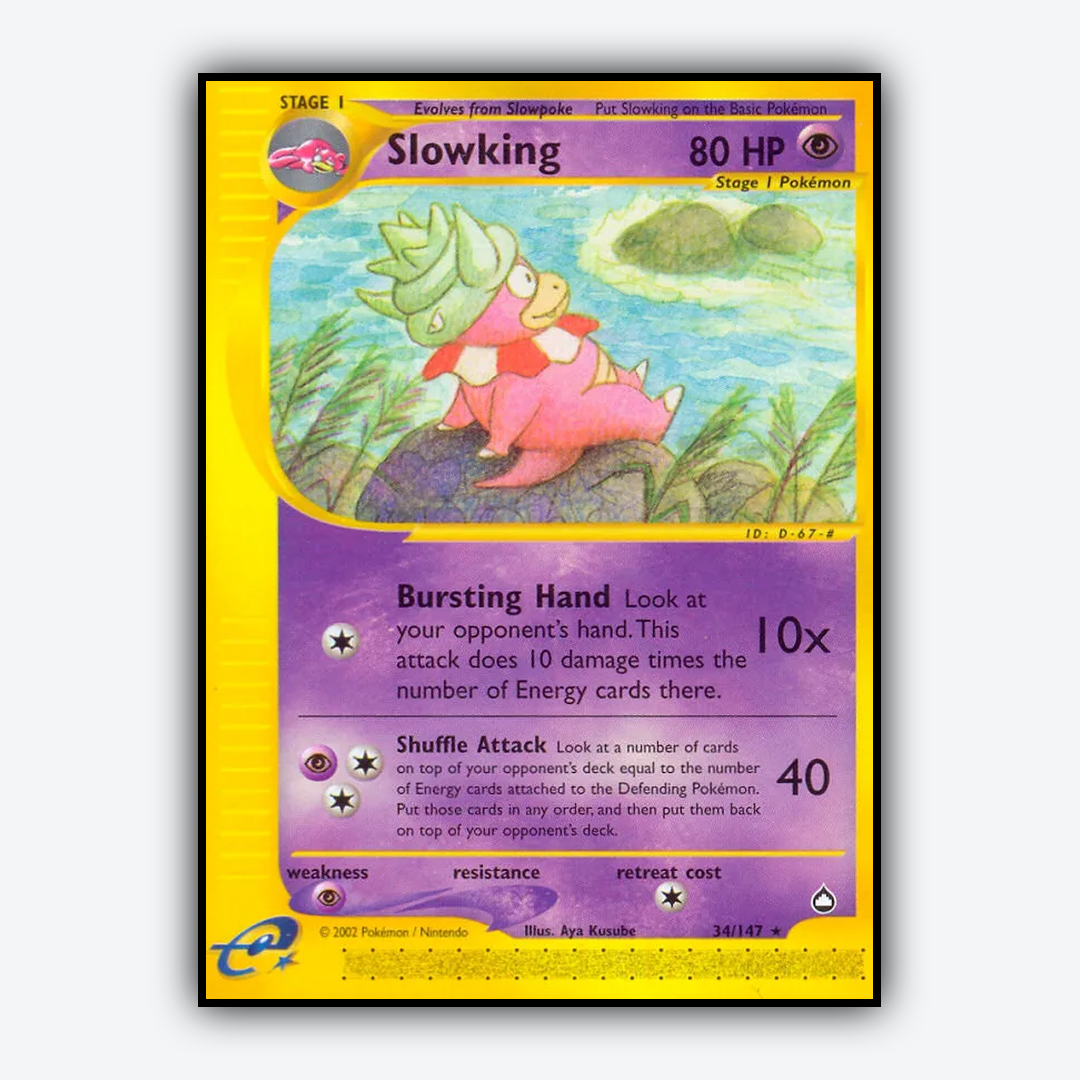 Slowking 034/147 - Aquapolis Set - Card Rug