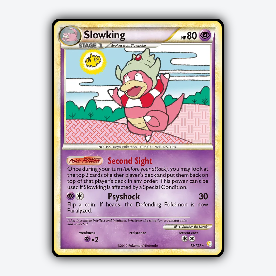 Slowking 012/123 - HeartGold & SoulSilver Set - Card Rug