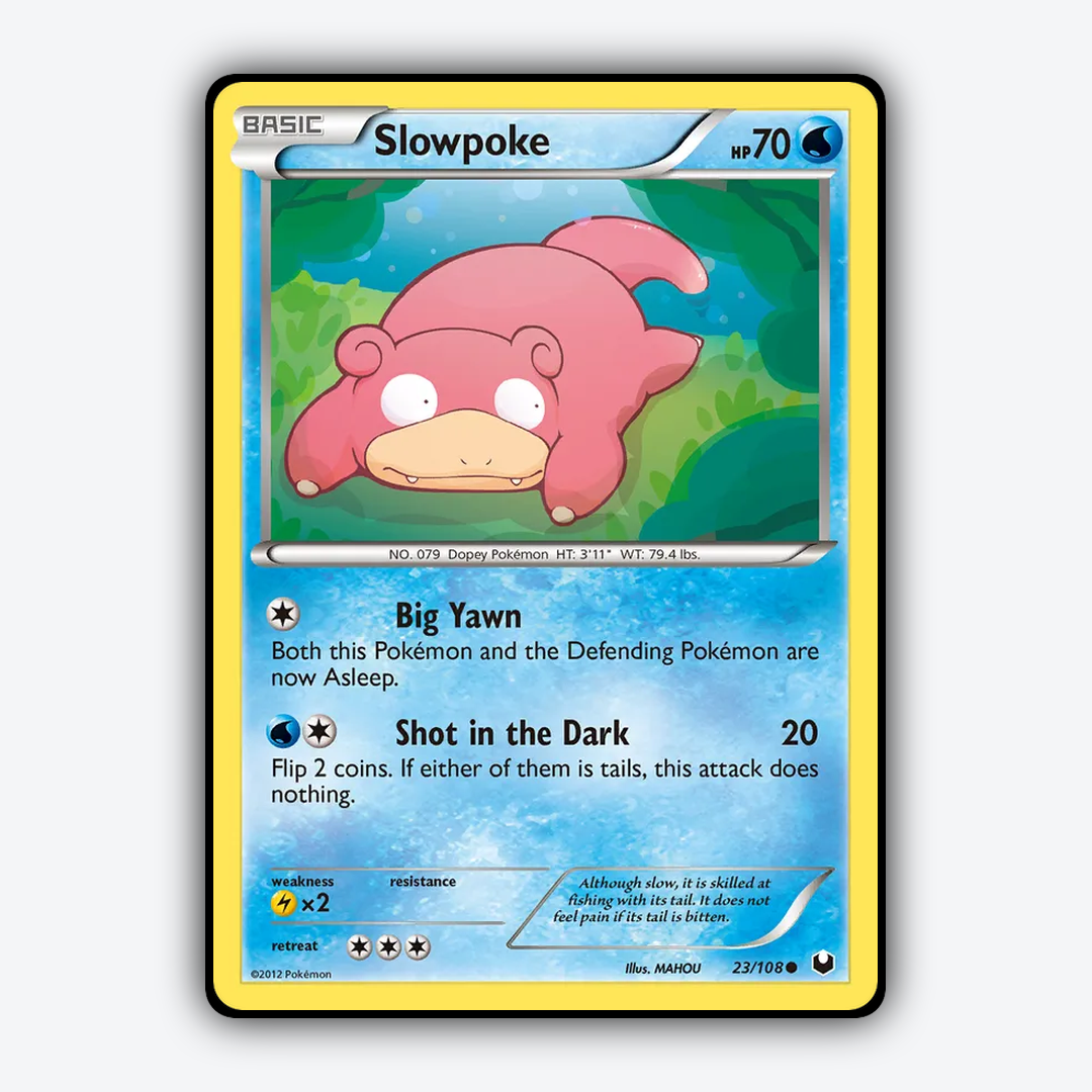 Slowpoke 023/108 - Dark Explorers Set - Card Rug