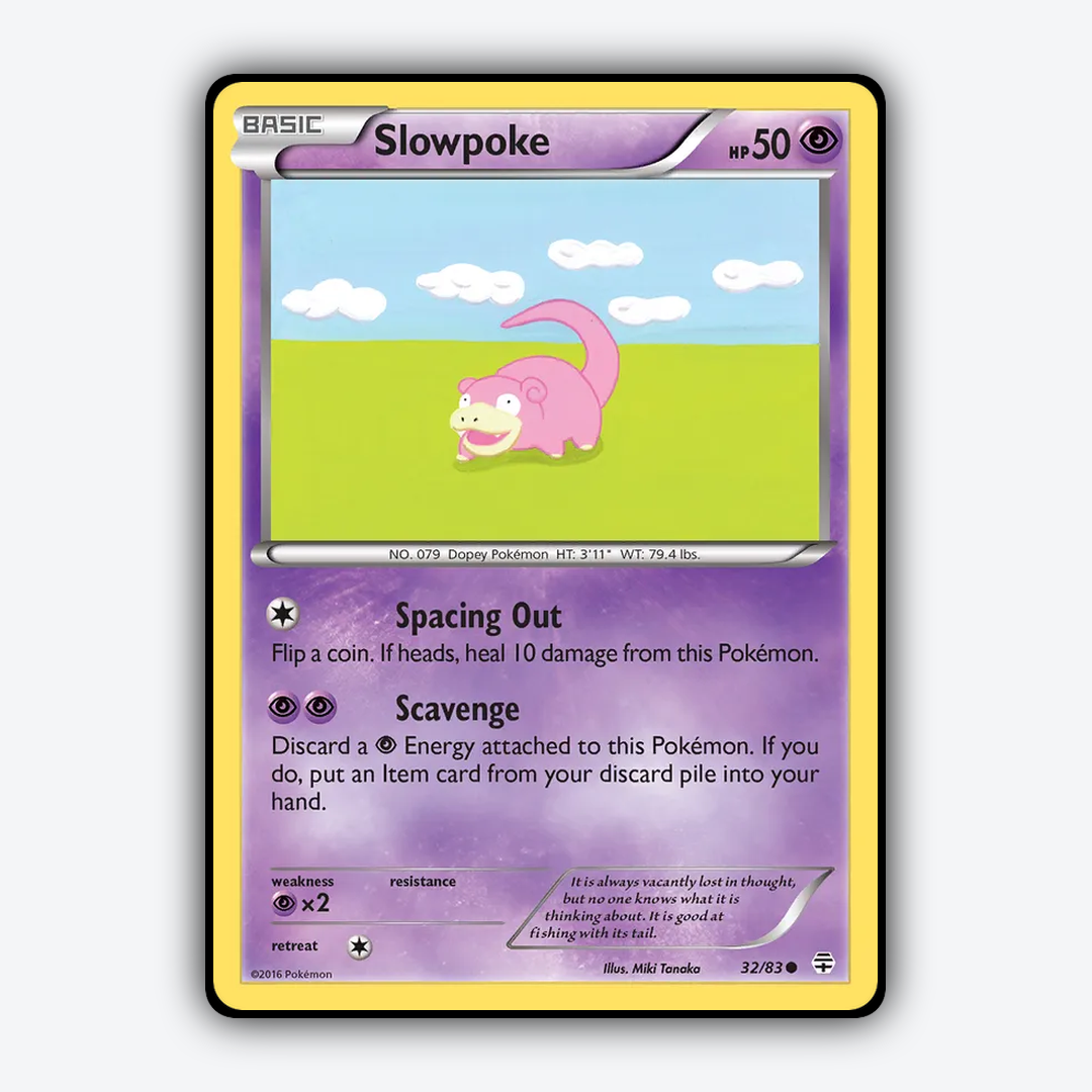 Slowpoke 032/83 - Generations Set - Card Rug