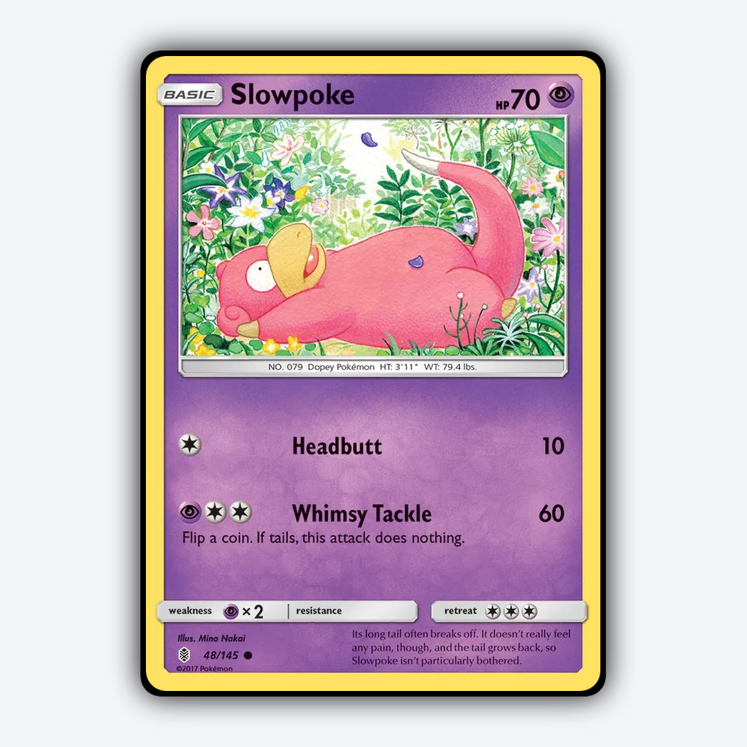 Slowpoke 048/145 - Guardians Rising Set - Card Rug