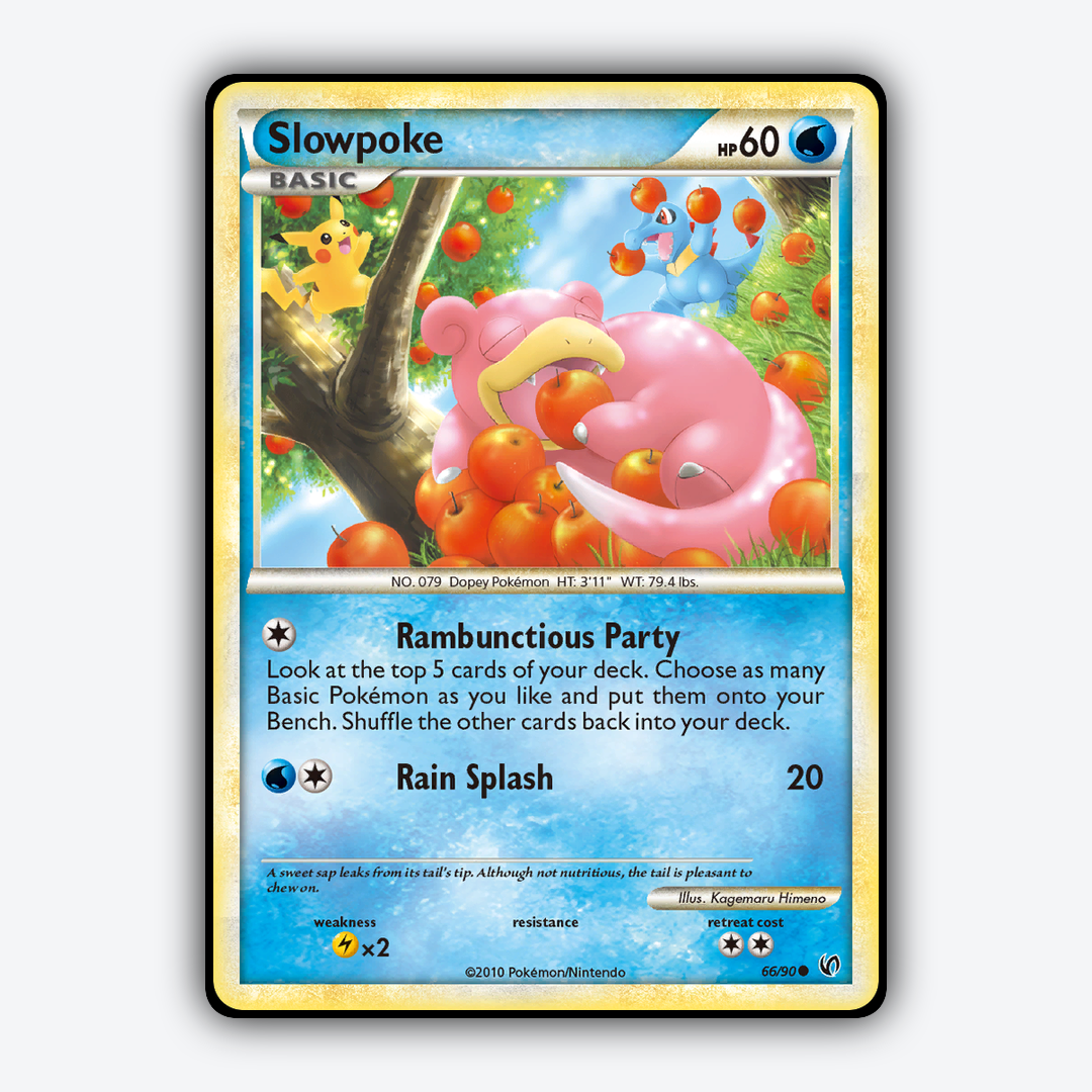 Slowpoke 066/90 - HS—Undaunted Set - Card Rug